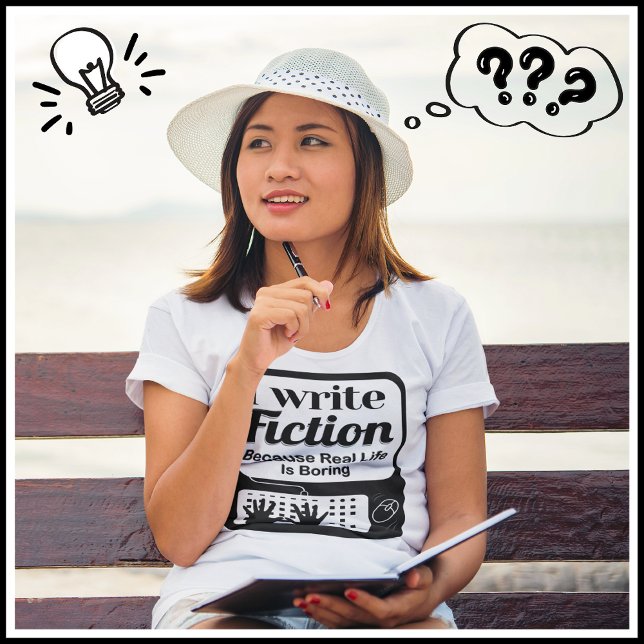 Geschenk für Schriftsteller, Autoren, Schriftstell T-Shirt (Fun Gift For Writers! Get the muse warmed up and the creative fluids flowing!)