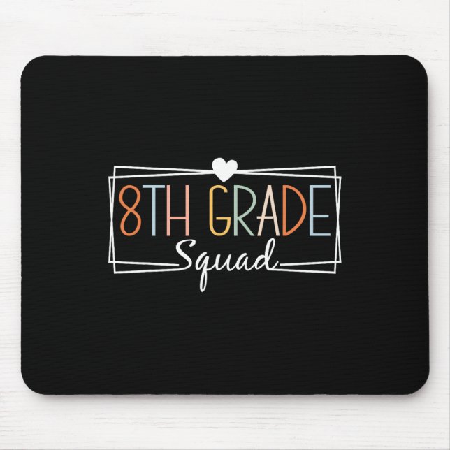 Geschenk für Schüler oder Lehrer der achten Klasse Mousepad (Vorne)
