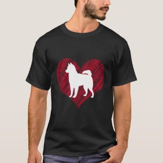 Geschenk für sibirische Husky-Liebhaber I Liebe Hu T-Shirt
