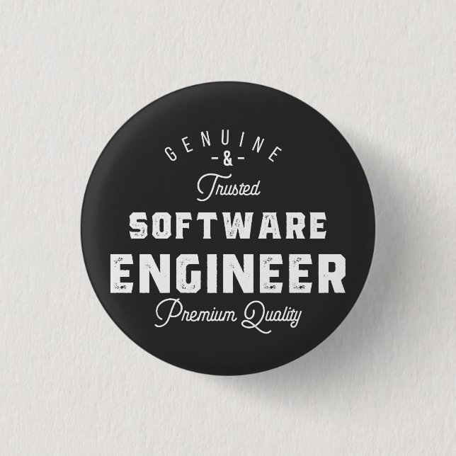 Geschenk für Softwareentwickler Button (Vorderseite)