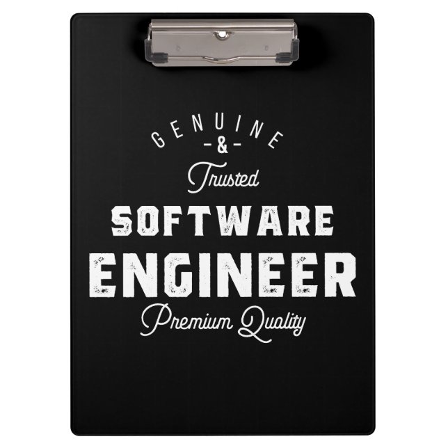 Geschenk für Softwareentwickler Klemmbrett (Vorderseite)
