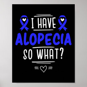Geschenk für Spot Baldness Patienten Haarausfall Poster