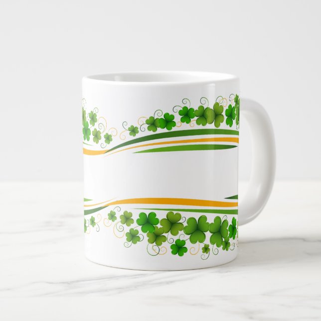 Geschenk für ST. Patrick Day Jumbo-Tasse (Vorderseite Rechts)