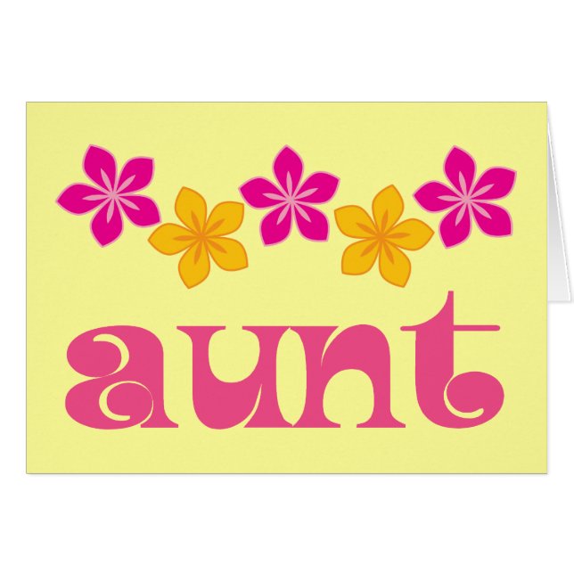 Geschenk für Tante (Vorderseite (Horizontal))