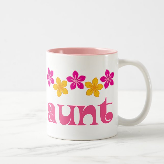 Geschenk für Tante Zweifarbige Tasse (Rechts)