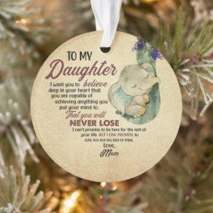 Geschenk für Tochter- von Mama Ornament