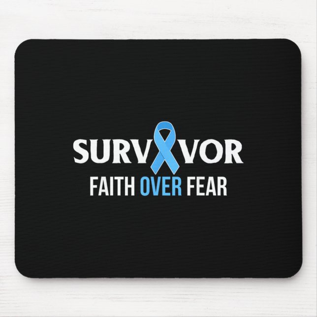 Geschenk für Überlebende des Prostatakrebs-Bewusst Mousepad (Vorne)