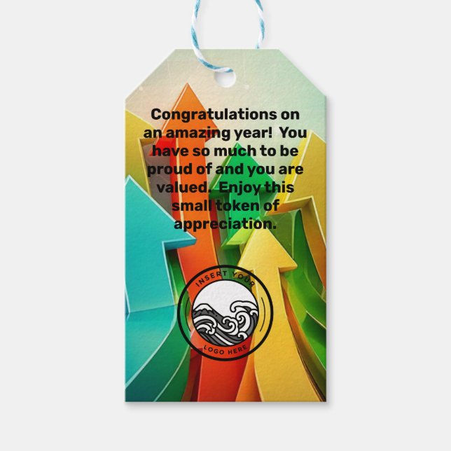 Geschenk für Unternehmen (Verkauf) Geschenkanhänger (Vorderseite)