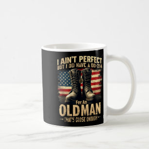 Geschenk für US-Veteranen Ich bin nicht perfekt, h Kaffeetasse