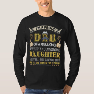Geschenk für Vater aus der Tochter- Funny Vatertag T-Shirt
