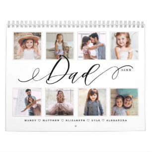 Geschenk für Vater  Foto für familiäre Erinnerunge Kalender