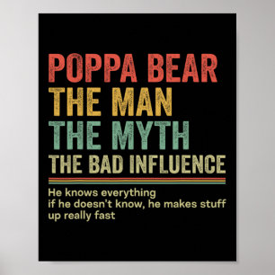 Geschenk für Vater Funny Vathers Day Geschenk Popp Poster