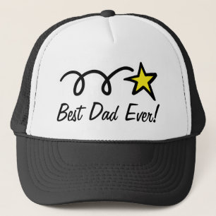 Geschenk für Väter mit lustigem Slogan - Bester Va Truckerkappe