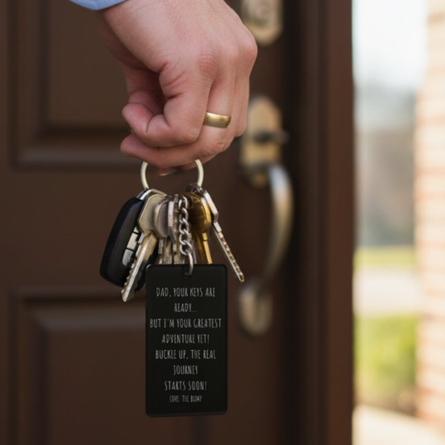 Geschenk für Vater-to-be Note aus dem benutzerdefi Schlüsselanhänger (Von Creator hochgeladen)