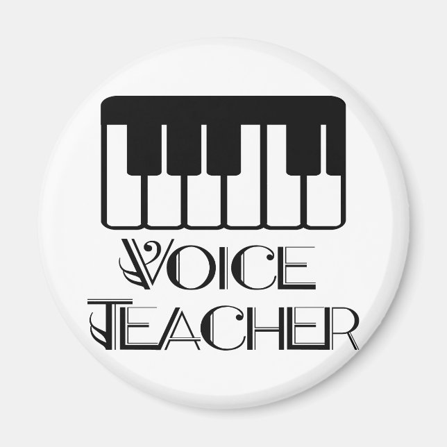 Geschenk für Voice Music Teacher Magnet (Vorne)