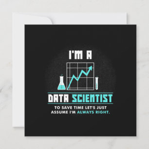 Geschenk für Wissenschaftler   Ich bin ein Data Sc Einladung