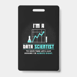 Geschenk für Wissenschaftler   Ich bin ein Datenwi Ausweis