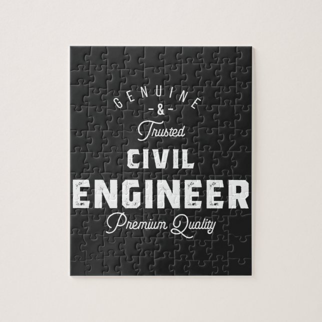 Geschenk für Zivile Ingenieure Puzzle (Vertikal)