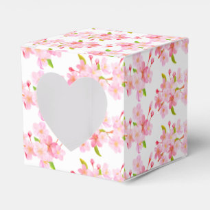 Geschenk/Gefallen Box-Rosa Blüten Geschenkschachtel