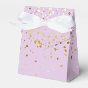 Geschenk-/Gefälligkeitsbox in Lavender & Golden Pe Geschenkschachtel