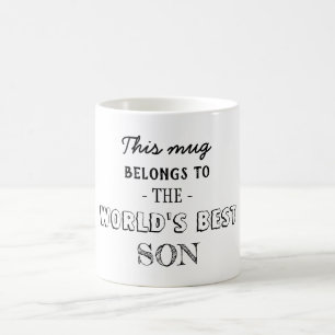 Geschenk gehört dem besten Sohn Kaffeetasse