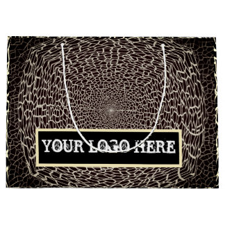 GESCHENK GOLD SCHWARZ BRAUN GROSSE GESCHENKTÜTE