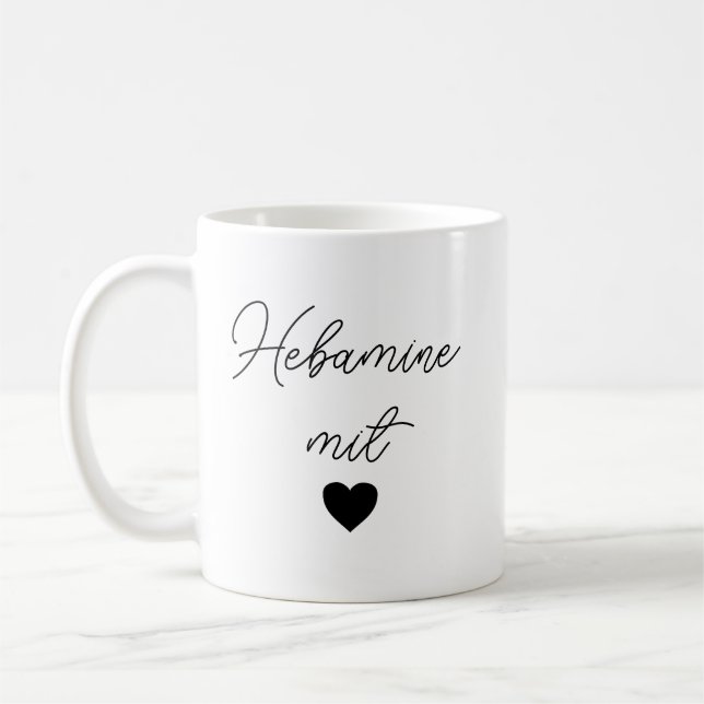 Geschenk Hebamme | Aufmerksamkeit und Dankeschön | Kaffeetasse (Links)