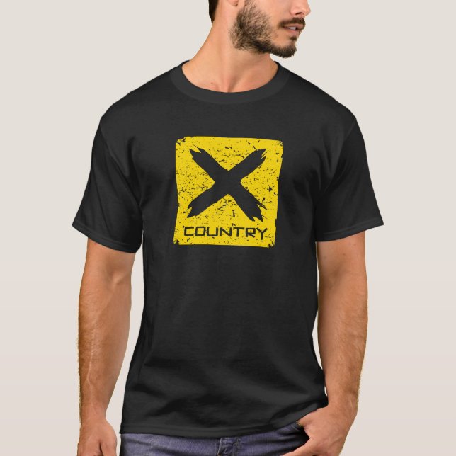 Geschenk-Idee Cross Country-laufende Läufer cm XC T-Shirt (Vorderseite)