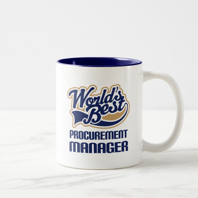 Geschenk-Idee für Beschaffungs-Manager (Welten am Zweifarbige Tasse (Rechts)