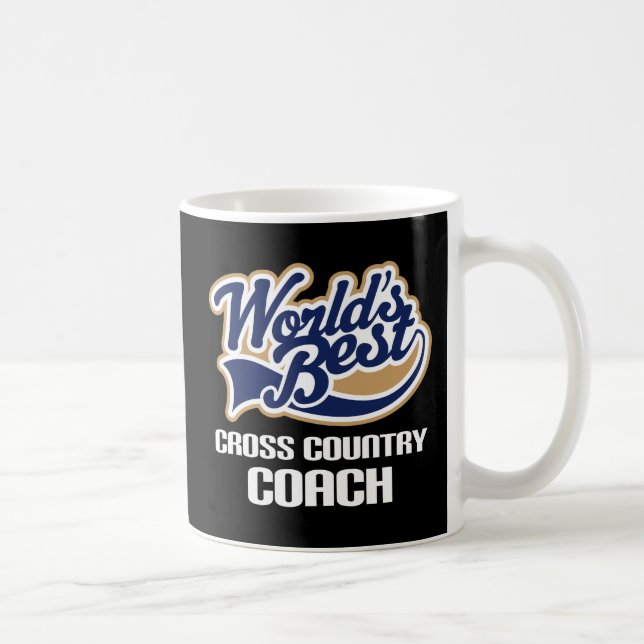 Geschenk-Idee für Cross Country-Trainer (Welten am Kaffeetasse (Rechts)