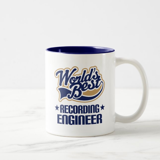 Geschenk-Idee für das Notieren des Ingenieurs Zweifarbige Tasse (Rechts)
