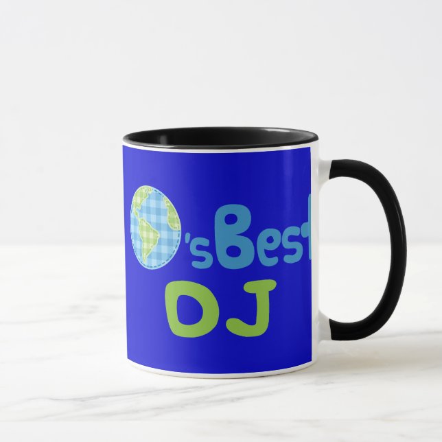 Geschenk-Idee für DJ (Welten am besten) Tasse (Rechts)