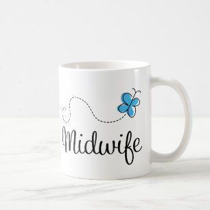 Geschenk-Idee für Hebamme (Schmetterling) Tasse