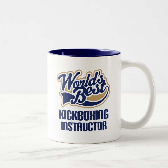 Geschenk-Idee für Kickboxing Lehrer (Welten am Zweifarbige Tasse (Rechts)
