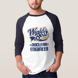 Geschenk-Idee für nuklearen Ingenieur (Welten am T-Shirt