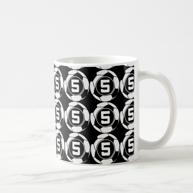 Geschenk-Idee Fußball-Jersey-Zahl-5 Tasse (Rechts)