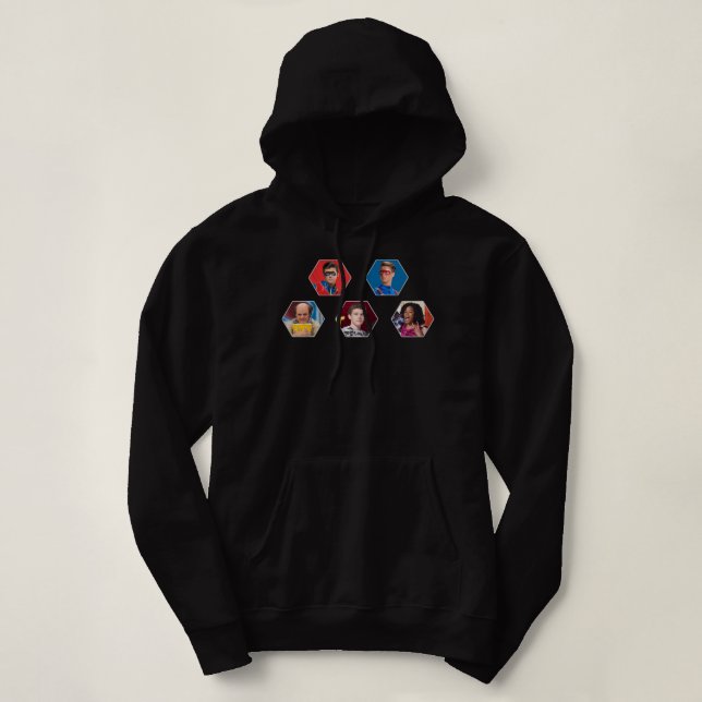 Geschenk Idee Henry Danger Hexagon Familie Geburts Hoodie (Design vorne)