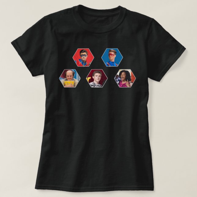 Geschenk Idee Henry Danger Hexagon Familie Geburts T-Shirt (Design vorne)