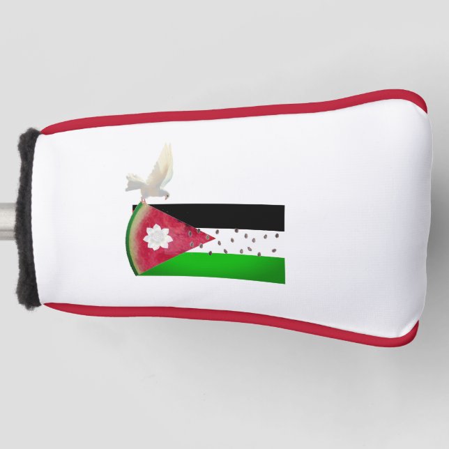 Geschenk Ideen Watermelon Peace Dove Golf Headcover (Vorderseite)