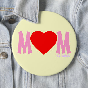 Geschenk-Knopf der MAMA Liebe-Mutter Tages Button