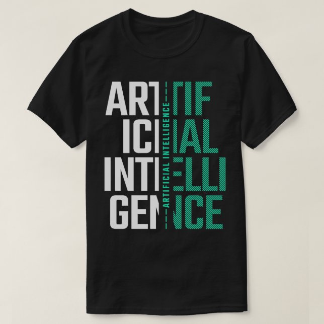Geschenk künstlicher Intelligenz - Futuristischer  T-Shirt (Design vorne)