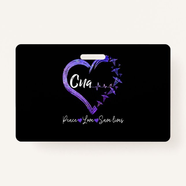 Geschenk| Liebe CNA Liebe für den Frieden Rette Le Ausweis (Vorderseite)