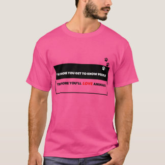 Geschenk Liebe für Tiere T-Shirt