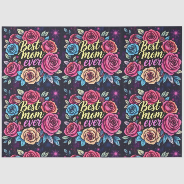 Geschenk Luxus Floral Popular Collection Seidenpapier (Vorderseite)