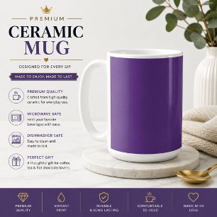 Geschenk Minimalistische Kaffeetasse Purple Lover