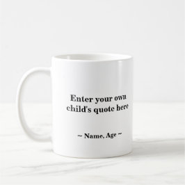 Geschenk mit Grin: Tasse für kundenspezifische Kid