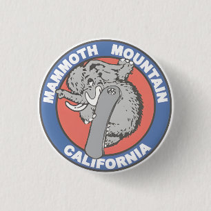 Geschenk mit Vintage-Mammoth-Mountain-Skigebiet-Be Button