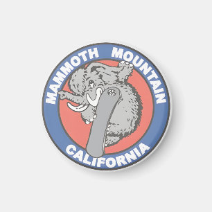 Geschenk mit Vintage-Mammoth-Mountain-Skigebiet-Be Magnet