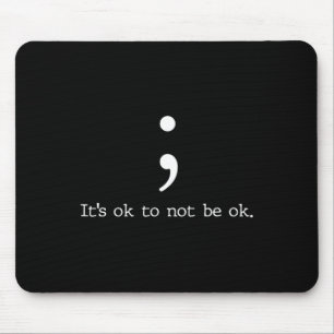 Geschenk mit Zitat zur Sensibilisierung für psychi Mousepad
