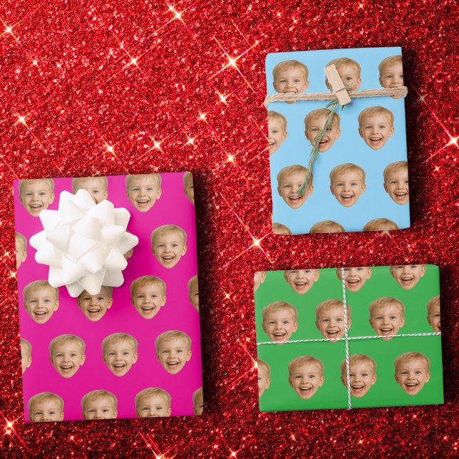 Geschenk nach Maß, Personalisiertes Gesicht, Foto, Geschenkpapier Set (Von Creator hochgeladen)